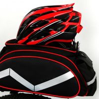 【CW】  amp; Panniers Large Capacity Reflective Rear Shelf Pannier Riding Storage Accessories