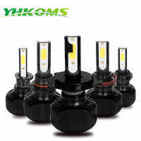 YHKOMS D1S D2S D3S D4S LED H1 H3 H4 H8 H9 H11 H13 H16 9005 HB3 9006 HB4 5202 880 881 H27 Car LED Light Bulb 6000K White Light