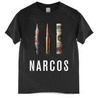 เสื้อยืดปาโบลเอสโกบาร์ Narcos ผู้ชายเสื้อเสื้อยืดผ้าฝ้ายผู้ชาย