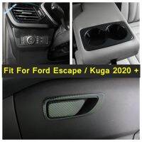 ชุดอานิสงส์ภายในสำหรับฟอร์ดหนี Kuga 2020 - 2022 H Ead Lights โคมไฟสวิทช์ปุ่มแผงถ้วยน้ำที่วางขวดปกตัด