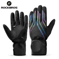 ROCKBROS Winter Cycling s Men Women Full Fingers Mittens s Motorcycle Bicycle Fleece Warm Reflective Sports Ski s