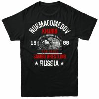 The Eagle Khabib Nurmagomedov. Russia Sambo Wrestling T-Shirt. Cotton O-Neck Short Sleeve Mens  PFXN