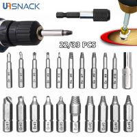 22/33Pcs Damaged Screw Extractor Drill Bit Set Stripping screw for broken bolt extractor Multi purpose tool set for easy removal