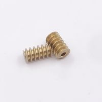 1PC 0.5 Modulus 1.98mm/ 2.3mm/ 2.98mm Aperture Hole Diameter Brass Copper Worm Gear Transimission Gear for 2mm 2.3mm 3mm Shaft