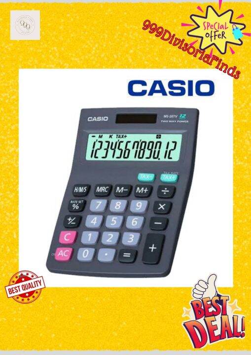 CASIO MS-20 Calculator (12 Digits) - 1PC | Lazada PH