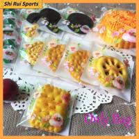 SHIRUI 100pcs 4 Sizes ร้อน อุปกรณ์ปาร์ตี้ พลาสติก กาวในตัว แพ็คเกจคุกกี้ ถุงขนม ขอบคุณ