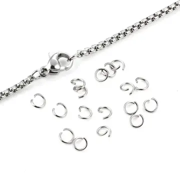 Bulk! Mixed Size 3/4/5/6/7/8/10mm Stainless Steel Open Jump Rings DIY  Jewelry