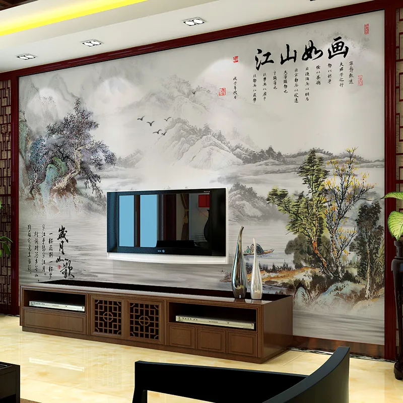 8d modern new Chinese wallpaper art ink 5d wallpaper living room TV background wall mural picturesque wall covering | Lazada PH 8d modern new Chinese wallpaper art ink 5d wallpaper living room TV background wall mural picturesque wall covering | Lazada PH