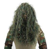 ชุดพรางตัวมีฮู้ดชุดพรางสไนเปอร์ชุดซุ่มยิงยุทธวิธี3D ชุด Ghillie,ปลอกหุ้มหัวไม้กอล์ฟเกมเพนท์บอล CS สำหรับล่าสัตว์