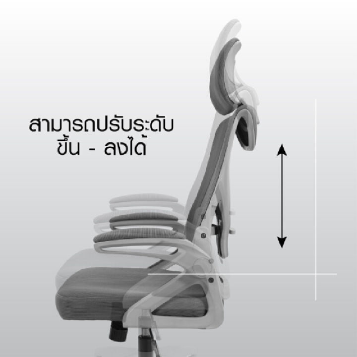 เก้าอี้เพื่อสุขภาพ-เฟอร์ราเดค-friendly-สีเทา