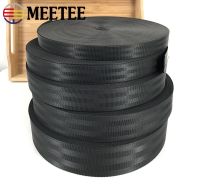 Meetee 5Meter 20-50Mm Pita Anyaman Nilon Poliester Manual Pita Pengaman Anak Ransel Tali Pet Bahan Kerajinan Sabuk