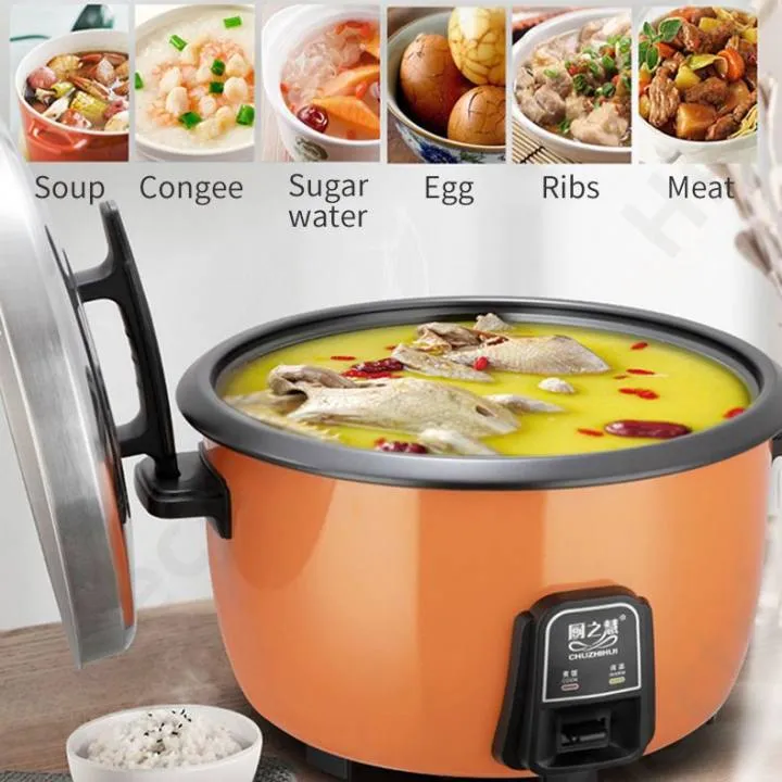  Rice Cooker Large Capacity 8L /10L /13L /18L /30L With Steamer  Canteen Hotel Commercial Hotel Home Old-fashioned Large Rice Cooker 8-60  People (Size : 8L): Home & Kitchen