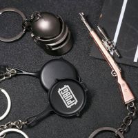 Keychain Battlegrounds Armor Helmet Pan Chain Jewelry Souvenir Props Holder