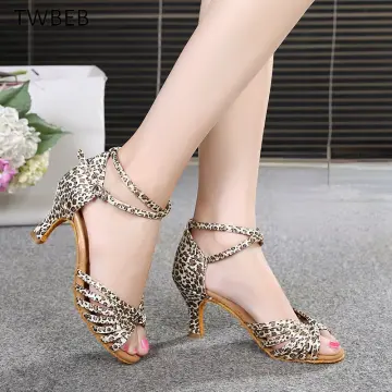 Dance sandals low on sale heel