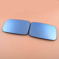 1 Pair Car Wing Door Heated Mirror Glass Blue Rear View Convex 812 fit for BMW 5 series E39 7 series E38 811