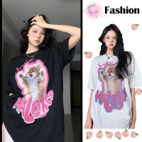 Anime print T-shirt เสื้อคู่ เสื้อคู่ชายหญิง การ์ตูน เสื้อยืด oversize 2023 เสื้อคู่รักแฟน เสื้อคู่รัก2ตัว 2023 korean cotton เสื้อคู่รักฮิต พิมพ์กราฟิก เสื้อคู่รักแฟน