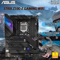 เริ่มต้นเมนบอร์ด LGA 1200ร็อคสตริกซ์เล่นเกม Z590-E เริ่มต้นใช้ชิปเซ็ต Z590 Intel LGA 1200 Slot PCI-E 4.0 4 × M.2 SATA III ATX