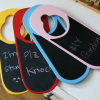 【YD】 Door Handle Sign Pendant Dont Disturb Double-sided Message Blackboard Hanging Decoration