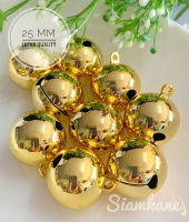 กระพรวน 25 มิล กระพรวนทองเหลือง เกรดพรีเมี่ยม Japan Quality สีทอง บรรจุ 20/50 เม็ด