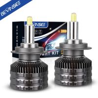 Bevinsee Led bulb H7 360 High Power Headlight H1 H8 H9 H11 Led Headlight Bulb 80W Powerful Lights 12000LM 6000K Headlamp For Car Bulbs  LEDs  HIDs