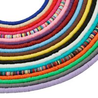 【CW】♦♞♧  350pcs/lot 3 4 5 6 mm Flat Round Polymer Clay Beads Chip Disk Loose Spacer Jewelry Making Necklace