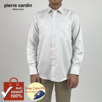 Pierre Cardin เสื้อเชิ้ตแขนยาว Easy Care Plus รีดง่ายยับยาก Basic Fit รุ่นมีกระเป๋า ผ้า Cotton 100% [RHT5139-GY]