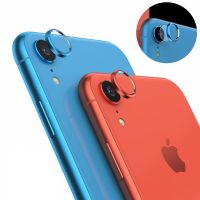 For iPhone XR Metal Lens Protector Rear Camera Protective Ring Circle with Tempered Glass For iPhone XR Camera Lens Protection Camera Screen Protector