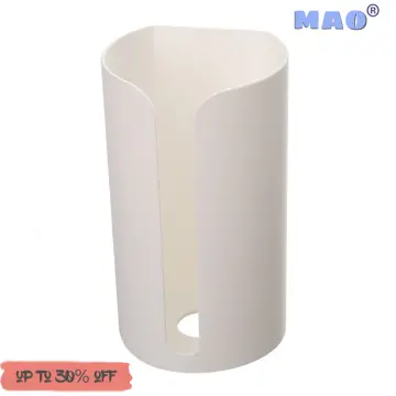 Wall Hanging Nail-Free Plastic Garbage Bag Holder Mounted Trash