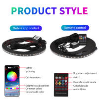 Car Bottom Neon Light Strip Waterproof Led Body Backlight Remote Controller App Rgb Decorative Atmosphere Light 12v Gm Parts