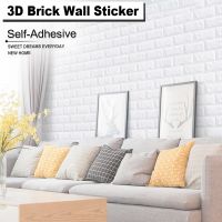 ∏ Waterproof 3D Wall Sticker 70x77 cm Self Adhesive Imitation Brick 10 Pcs Wallpaper For Living Room Kitchen TV Backdrop