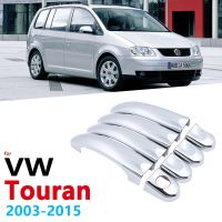 【Taste life】 Chrome จับสำหรับ Volkswagen VW Touran MK1 2003 2015อุปกรณ์เสริมสติกเกอร์2004 2005 2010 2011 2012 2013 2014