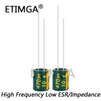 20pcs/lot 10v 470UF Low ESR / Impedance High Frequency Aluminum Electrolytic Capacitor Size 6X7 470UF 20% WATTY Electronics