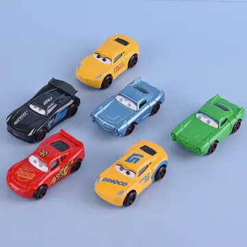 MATTEL Voiture Color Changers Dinoco / Flash Mc Queen bleue - Cars