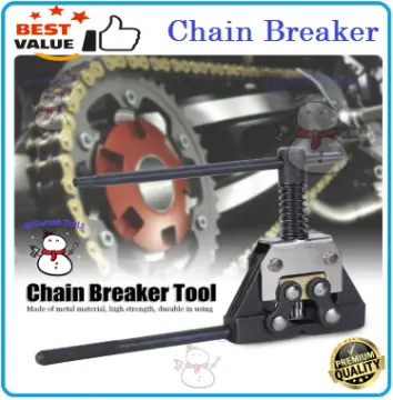 Roller Chain Breaker, Chain Splitter Tool Heavy Duty, Motorcycle Chain Tool  & Bicycle Go Kart ATV Chain Link Break and Removal Chain Splitter 