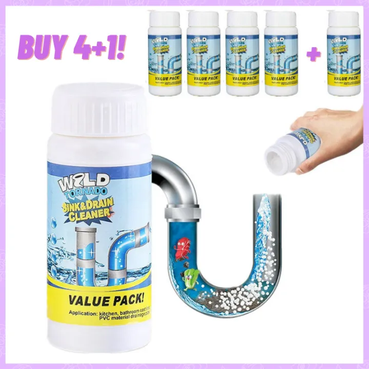 BUY 4 TAKE 1 / BUY 4 PLUS 1 POWERFUL SINK & DRAIN CLEANER/HIGH