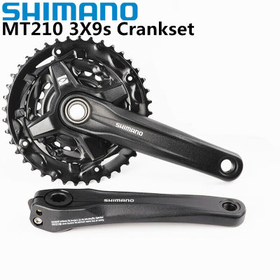 Shimano MT210 2ชิ้น170มม44-32-22T 40-30-22T 3X9 2x9ความเร็วจักรยานเสือภูเขา MTB ฐาน Crankset Rantaian Roda