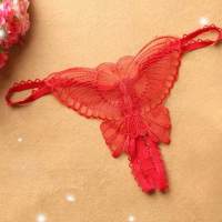 G-String Lingerie Underwear Fashion Crotch Open Seamless Thongs Cute T-Pants Bow Hollow Butterfly Panties String Lace Sexy Women