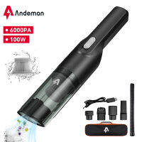 Andeman เครื่องดูดฝุ่นไร้สายรถมือถือ100W 3900Pa USB ขนาดเล็กแบบชาร์จไฟใหม่ได้ทำความสะอาดบ้านแบบพกพา