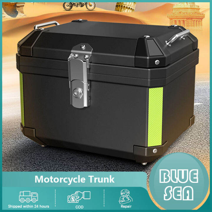 Motorcycle Compartment Box Rear Luggage Container Top Tail Trunk 45/57 ...