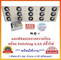 พัดลมระบายความร้อน พร้อมSwitching 4.2A ปลั๊กไฟ **พร้อมใช้งาน!!!!!!!