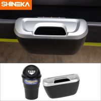 SHINEKA Waterproof Car Trash Can Bin Organizer Garbage Dump For Trash Can Cars Storage Boxs Closeable Portable Car Accessories