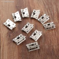 10pcs/kit Spring Hinges Stainless Steel Butt Hinge w/screws Silver 4 Holes Cabinet Drawer Door Jewelry Wood Box Decor 26x31MM