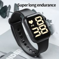 ☸☄ LED electronic fashion simple square touch swimming waterproof childrens bracelet smartwatch fitness tracker sleep tracker