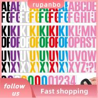 RUPANBO039392692 352ชิ้น4นิ้วสติกเกอร์สำหรับจดหมายขนาดใหญ่สติกเกอร์ตัวอักษรติดผนังไวนิลไม้ไวนิลบนตัวอักษร