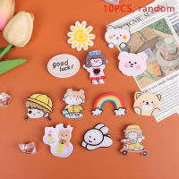 YANAO 10pcs เข็มกลัดอินเทรนด์ PIN Badge อุปกรณ์เสริมการ์ตูนเด็ก DIY กระเป๋าเป้สะพายหลังกระเป๋าป้าย