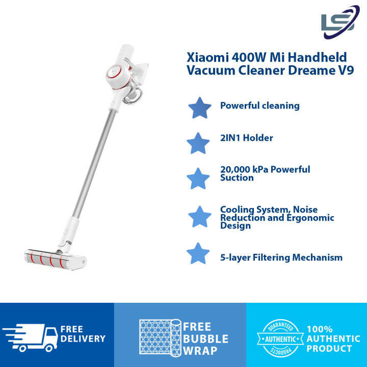 Dreame V9 400W Mi Handheld Vacuum Cleaner | 120AW + 20,000Pa Powerful ...