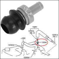 Asahi Motor 2ชิ้น/เซ็ตเครื่องยนต์รถ PCV Vent Valve Grommet Seal 12204-15050, 90480-18001