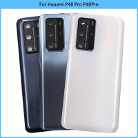 สำหรับหัวเว่ย P40 P40Pro แบตเตอรี่ปกหลัง3D แผงกระจกประตูด้านหลังสำหรับหัวเว่ย P40 Pro ที่อยู่อาศัยกรณีกล้องกรอบเลนส์แทนที่