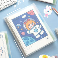 A5B5 Kawaii หมีกระต่าย Binder หลวมโน๊ตบุ๊คที่ถอดออกได้ขดลวดวารสารวางแผนออแกไนเซอร์ไดอารี่เครื่องใช้สำนักงานโรงเรียน120หน้า