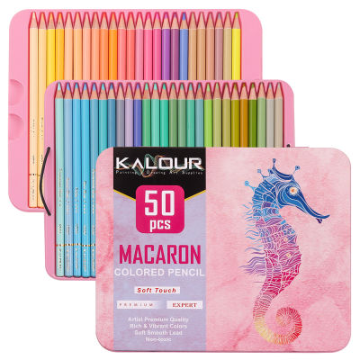 Kalour 50pcs set Macaron 50Colors Colored Pencils Oil Pastel Color Pencil Professional Colors For Kids Drawing Kit